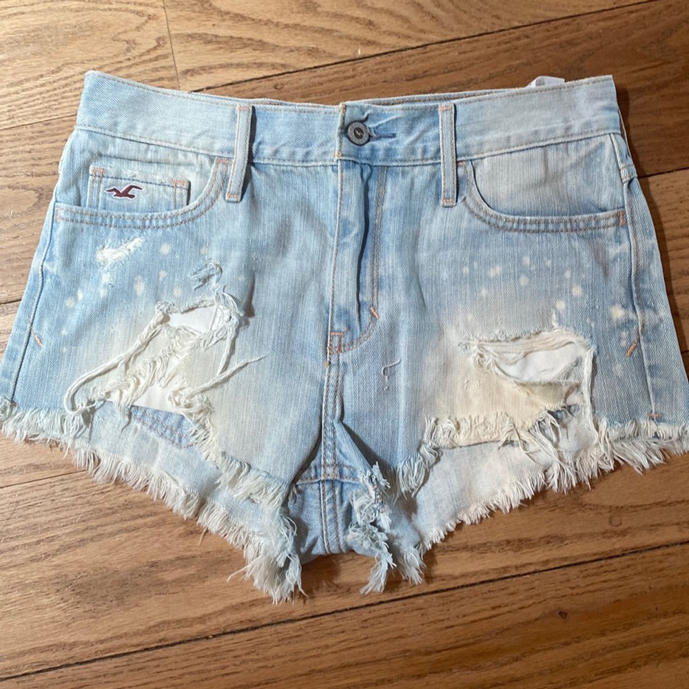 Hollister Ripped Jean Shorts